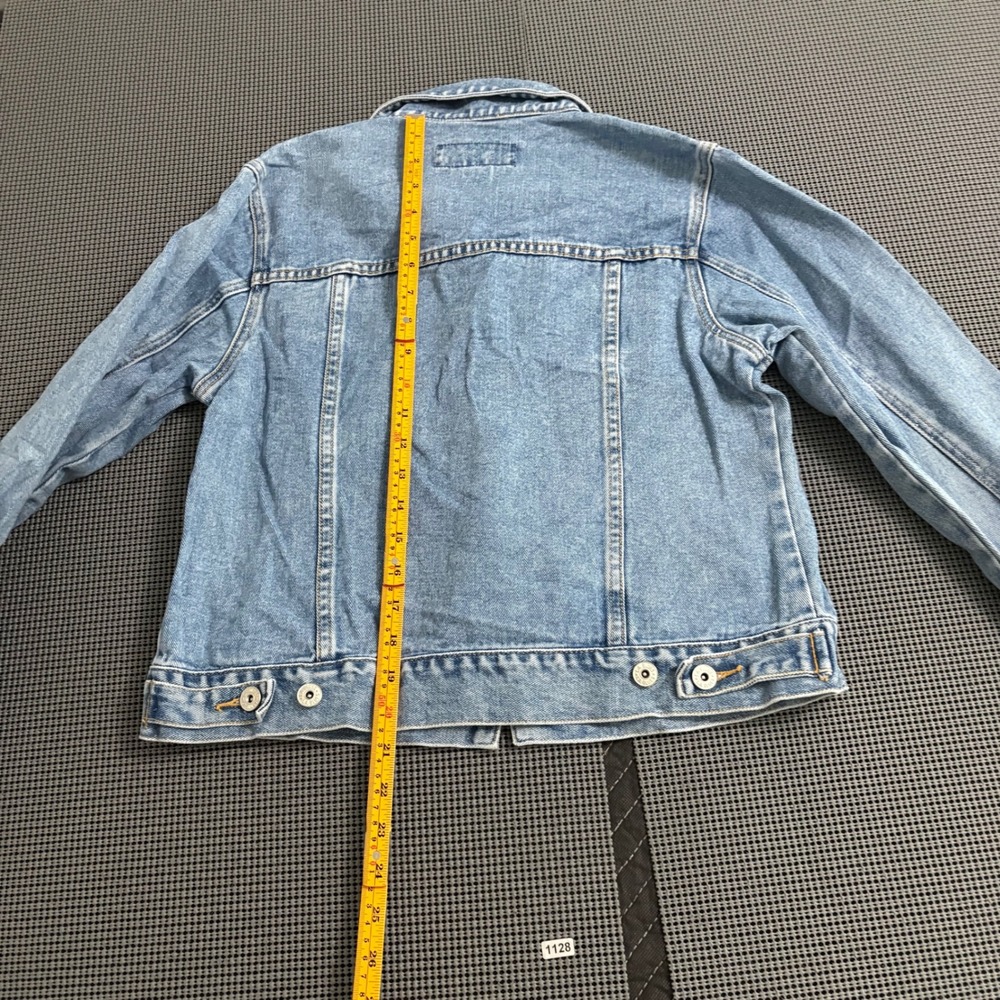 Vintage LA Blues Womens Small Light Wash Cotton Denim Trucker Jacket - Picture 3 of 4